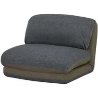 Mendler Schlafsessel HWC-E68, Schlafsofa Funktionssessel Klappsessel Relaxsessel, Stoff/Textil khaki/dunkelgrau