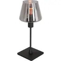 Steinhauer Tischlampe Ancilla, schwarz, für Wohn- / Esszimmer, Metall, Tischlampe