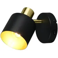TRIO 868870180 Eva E14 Strahler Schwarz-Gold