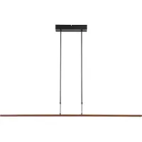 Masterlight Pendelleuchte Iota 1-flammig Aluminium Braun 130x10cm