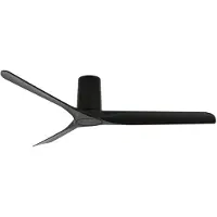 Beacon Lighting Deckenventilator Londo schwarz DC-Motor 132 cm leise, schwarz, für Wohn- / Esszimmer, Kunststoff, Modern