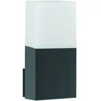 Nova Luce STICK Wandleuchte E27 Grau 12W IP54 7,6x11x17cm 713412