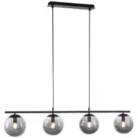 JUST LIGHT BIG WIDOW Pendelleuchte E14 max. 25W 4-fach schwarz 14604-18