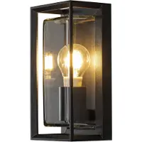 Konstsmide Brindisi Wandl. E27 schwarz