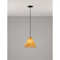 Nova Luce Pendelleuchte Elysian E27 Natur Schwarz Holz Ø30cm 9001070