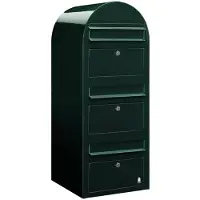 Bobi Briefkasten Trio 6064 Schwarz Grün