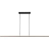 Masterlight Pendelleuchte Iota 1-flammig Aluminium Braun 160x10cm