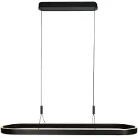 Steinhauer Hängelampe Mykty, dimmbar, schwarz, für Wohn- / Esszimmer, Metall, Modern, Pendelleuchte