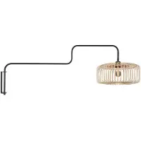 Steinhauer Wandlampe Bloeba, schwarz, für Wohn- / Esszimmer, Metall, Wandleuchte, Wandlampe Innen