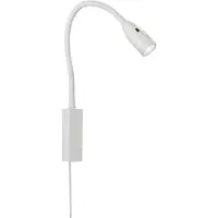 FISCHER&HONSEL GMBH Wandlampe Sten, dimmbar, weiß / opal, für Schlafzimmer, Metall, Modern, LED Wandleuchte, Wandlampe Innen