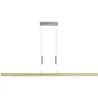 HerzBlut Leonora LED Balkenlampe mit Unterlicht Asteiche natur 160cm