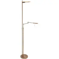 Steinhauer Turound LED-Deckenfluter mit Leselicht-Bronze-Klarglas-mit Tunable White (2200K - 4000K)