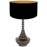Anne Light & Home Tischlampe Bois schwarz 65cm