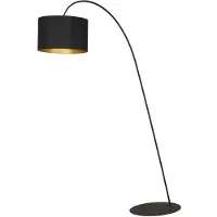 Lyora Bogenlampe Alice , schwarz, für Wohn- / Esszimmer, Kunststoff, Modern, Stehlampe