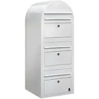 Bobi Briefkasten Trio 9016 Weiß