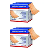 Leukoplast Classic Pflaster 4 cmx5 m Rolle 2x 2x1 St