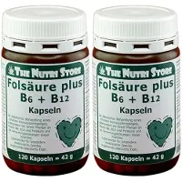 The Nutri Store Folsäure+B12+B6 Kapseln 2x 2x120 St