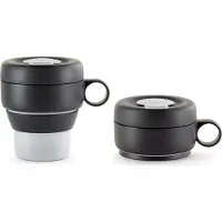 Lékué Faltbarer Kaffeebecher "Mug to go" - Grau - 350ml
