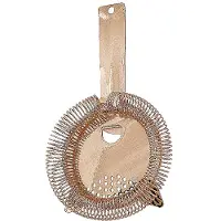 Aps 93348 Barsieb, Edelstahl, Ø 9 cm, Griff 9 cm, Kupfer-Look