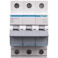 Hager Überstromschutzschalter 3P B 50A MBN350