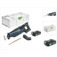 Festool RSC 18 EB-Basic Akku Säbelsäge 18 V Brushless + 1x Akku 3,0 Ah + Systainer - ohne Ladegerät