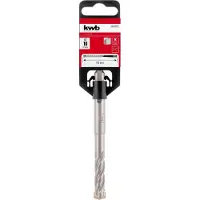 Kwb HB4X SDS Plus Hammerbohrer, 110 mm, Ø 10 mm (Hartmetall-Platte, Vier Schneiden, Zentrierspitze, Vierfach-Plus-Spirale, Werkzeugstahl, SDS Plus)