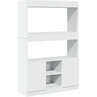 vidaXL Highboard Weiß 92x33x140 cm Holzwerkstoff