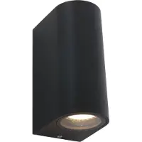 Steinhauer Wandleuchte 2-flammig Schwarz Matt 7x6,5cm