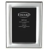 Edzard Bilderrahmen Lucera (9x13 cm), edel versilbert, anlaufgeschützt, mit Holzdekor-Rücken