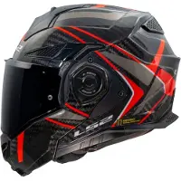 LS2 FF901 Advant X Carbon Future II Klapphelm, rot, XS (53/54)
