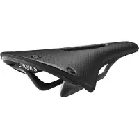 Brooks C13 Carved, Fahrradsattel, Straßenrennen, Schwarz, Einfarbig, Nylon, Gummi