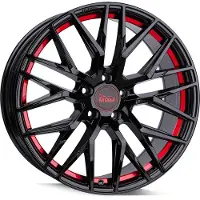 Mam 20 Zoll MAM RS4 5x112 ET30 Alufelgen BLACK PAINTED RED INSIDE