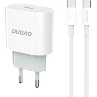 Dudao A14EUC 20W USB-C Schnellladegerät mit Kabel - Weiß