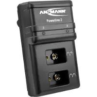 Ansmann Akku Ladegerät für 1-2 NiMH 9V E-Block Akkus – Vollautomatisch