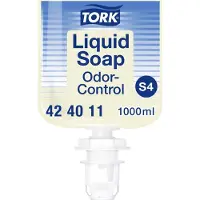 Tork Sæbe flydende Tork S4 Odor-Control Uparfumeret 1 ltr. - (karton á 6 stk.)