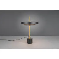 TRIO Lighting LED Tischlampe Keaton, dimmbar, schwarz, für Wohn- / Esszimmer, Metall, LED Tischlampe