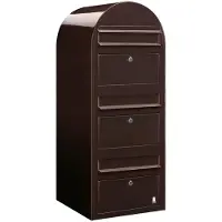 Bobi Briefkasten Trio 8017 Dunkelbraun