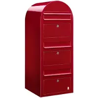 Bobi Briefkasten Trio 3001 Hellrot