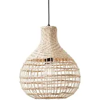 Brilliant Southsea Pendelleuchte 33cm natur/schwarz natur/schwarz 99550/09