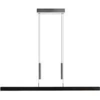HerzBlut Leonora LED Balkenlampe mit UnterlichtAsteiche Kohle Nickel matt gebürstet 121cm