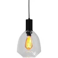 Masterlight Pendelleuchte Porto 1-flammig Glas Transparent Ø20cm