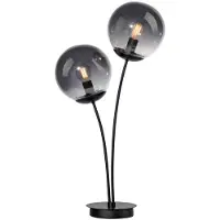 JUST LIGHT BIG WIDOW Tischleuchte E14 max. 25W 2-fach schwarz 14605-18