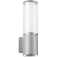 Albert 690321 Wandleuchte Typ Nr. 0321 mit zus. Unterlicht - Farbe: Silber, für 1 x Lampe max. 20 W, E27 mit zus. Unterlicht für 1 x PAR 16 GU10, 2