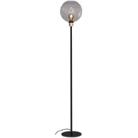 Masterlight Stehleuchte aus Glas Lazise schwarz mit gold