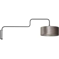 Steinhauer Wandlampe Bloeba, schwarz, für Wohn- / Esszimmer, Metall, Modern, Wandleuchte, Wandlampe Innen