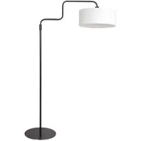 Steinhauer Stehlampe Bloeba, schwarz, für Wohn- / Esszimmer, Metall, Modern, Stehlampe