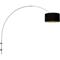 Steinhauer Wandlampe Sparkled Light, dimmbar, alu / grau / zink, für Wohn- / Esszimmer, Metall, Modern, Wandleuchte, Wandlampe Innen