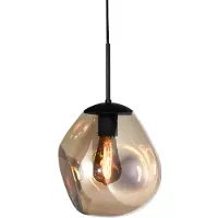 Masterlight Hängelampe Lava 1x Goldglas Ø 24cm