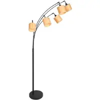Steinhauer Stehleuchte Bambus 5-Light Bamboo Natural