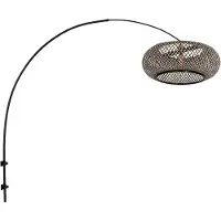 Steinhauer Wandlampe Sparkled Light, schwarz, für Wohn- / Esszimmer, Metall, Wandleuchte, Wandlampe Innen